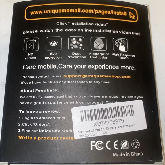 3+ Iphone 12 Pro 6.1 Camera Lens Protecton - Picture 9 of 9